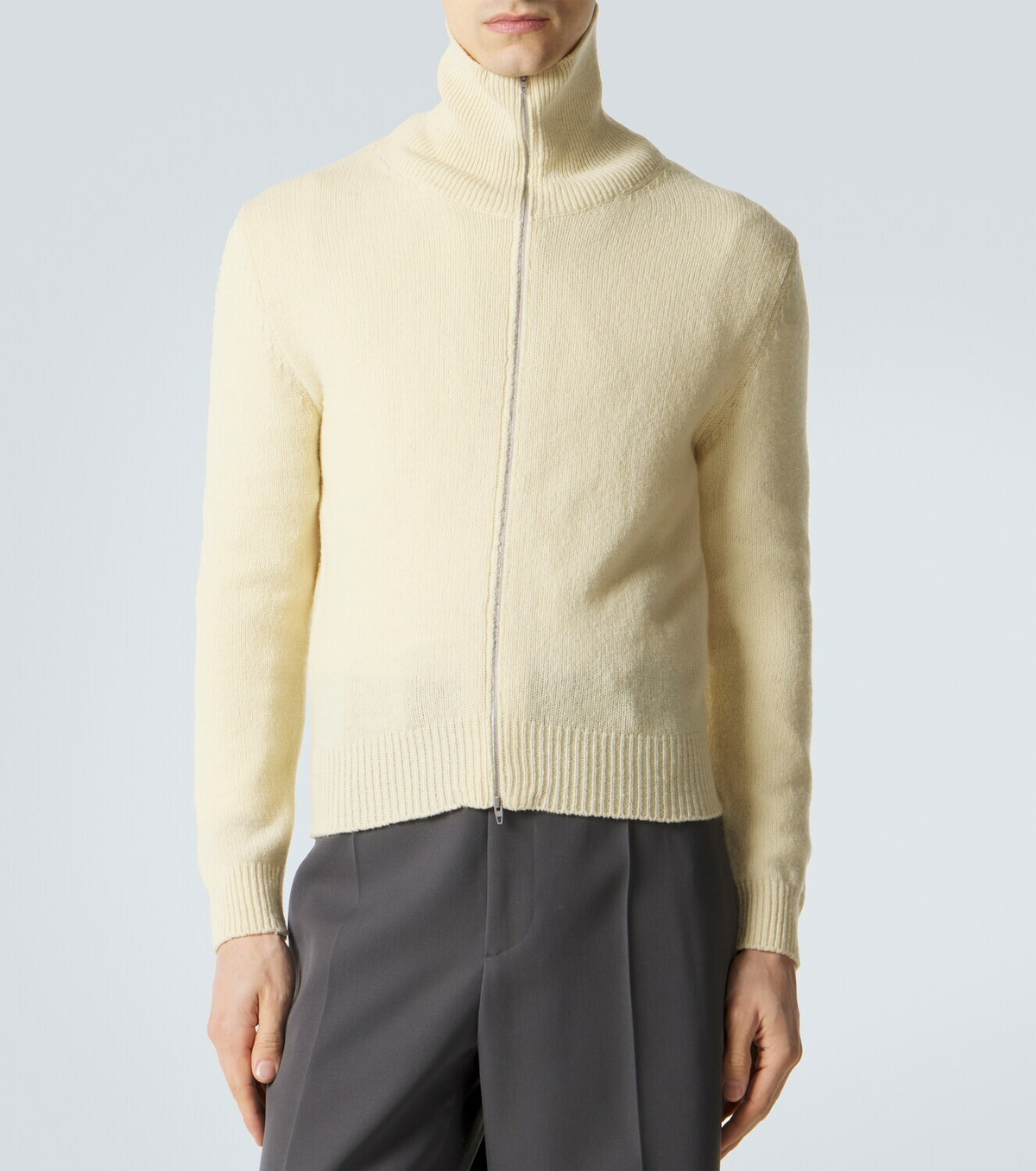 Jil Sander Wool-blend zip-up sweater