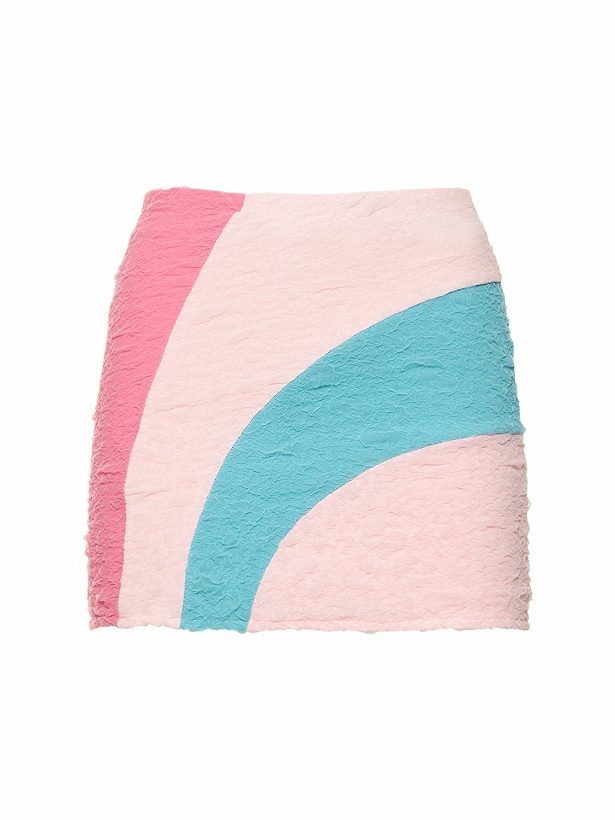 Photo: ANDERSSON BELL - Cotton Candy Stretch Crinkle Mini Skirt