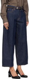 6397 Blue Cropped Roomy Jeans