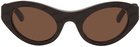 Balenciaga Brown Monogram Sunglasses