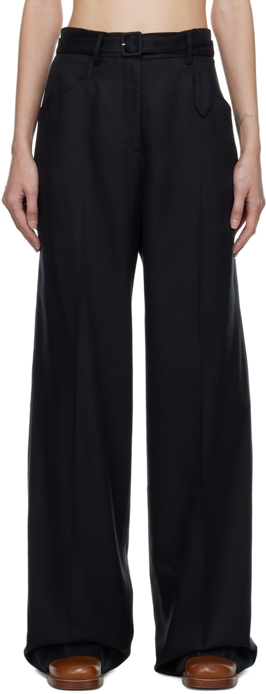 Gabriela Hearst Black Norman Trousers Gabriela Hearst