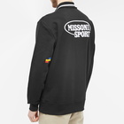 Missoni Men's Sport Half Zip Sweat in Jet Black/Heritage