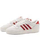 Adidas Men's Rivalry Low Sneakers in Cloud White/Red