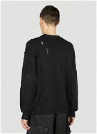 Dolce & Gabbana - Distressed Logo Sweater in Black