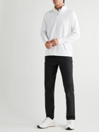 G/FORE - Luxe Staple Mid Tech-Jersey Half-Zip Golf Top - White
