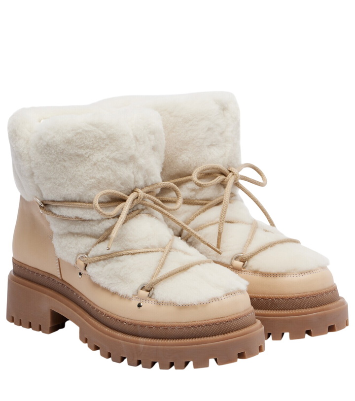 Photo: Yves Salomon Shearling and leather ankle boots