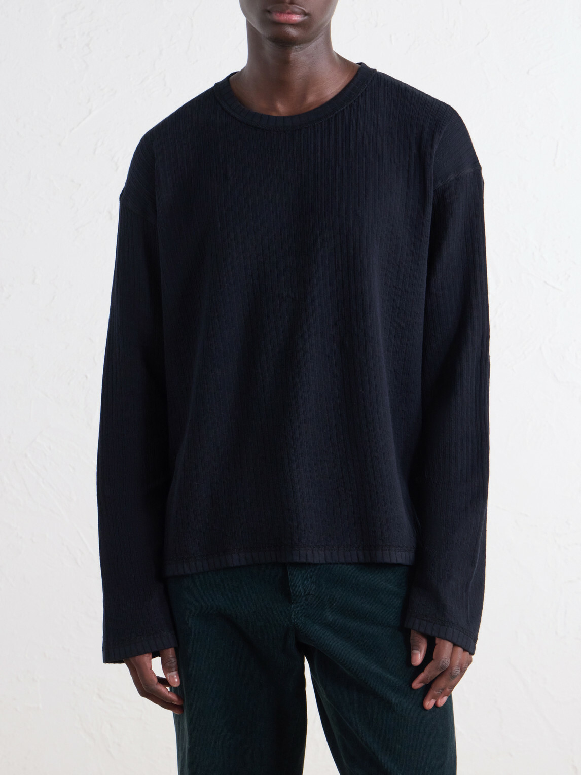 mfpen - Ribbed Organic Cotton Sweater - Black