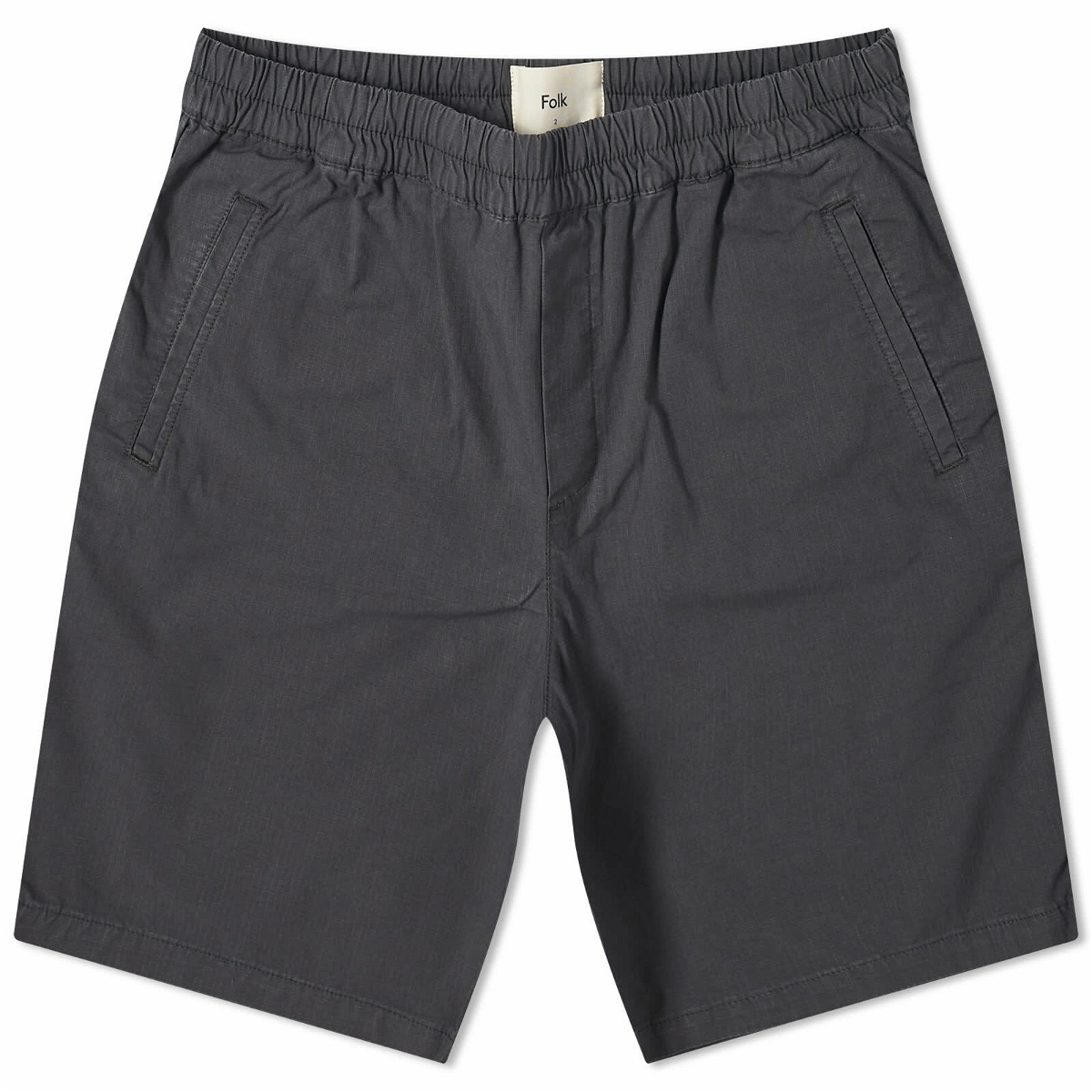 Photo: Folk Men's Ripstop Assembly Shorts in Graphite