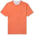 Brunello Cucinelli - Layered Cotton-Jersey T-Shirt - Orange