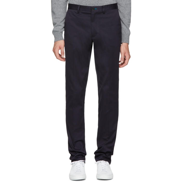 Photo: PS by Paul Smith Navy Slim Chinos