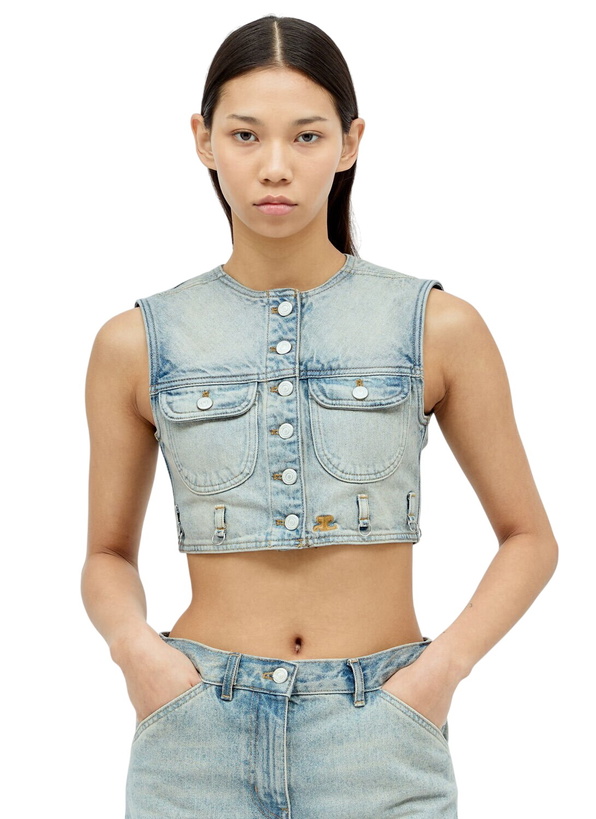 Photo: Courrèges Denim Crop Vest