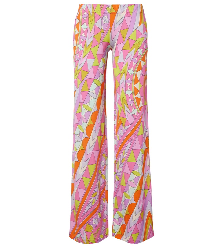 Photo: Pucci Manuba jersey satin wide-leg pants
