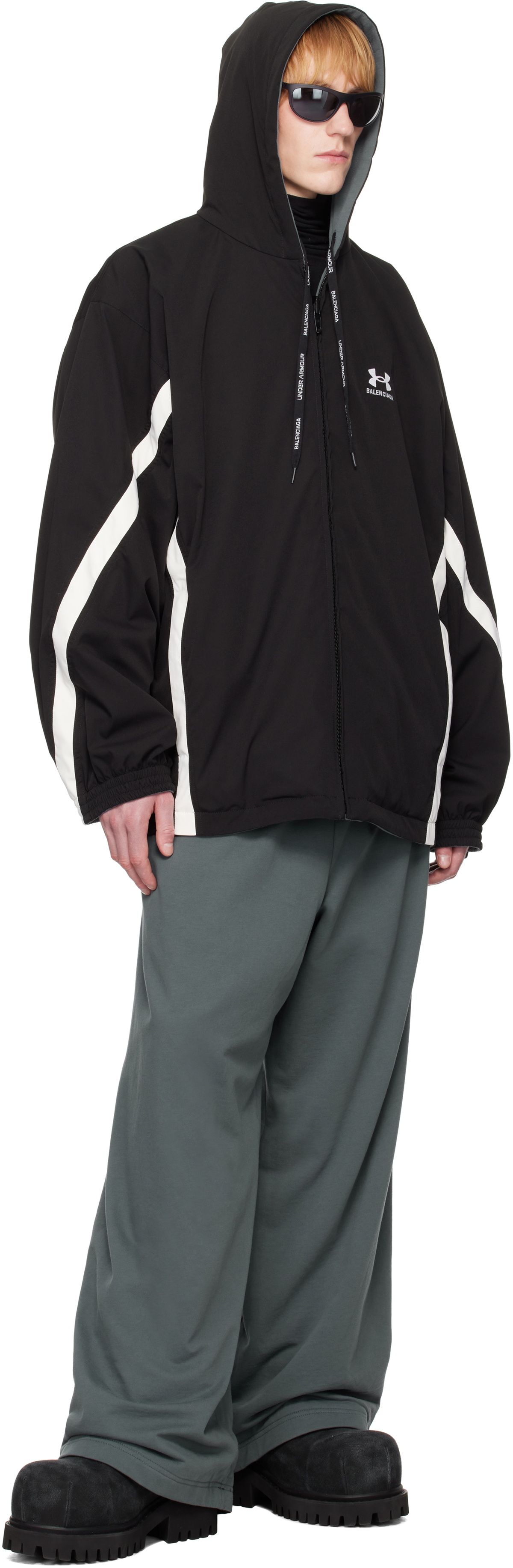 Balenciaga Black Under Armour Edition Reversible Track Jacket