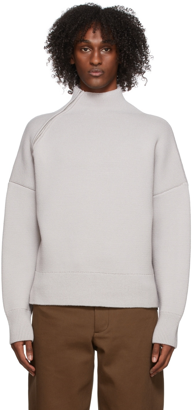 Jacquemus Grey La Maille Jannu Turtleneck Jacquemus