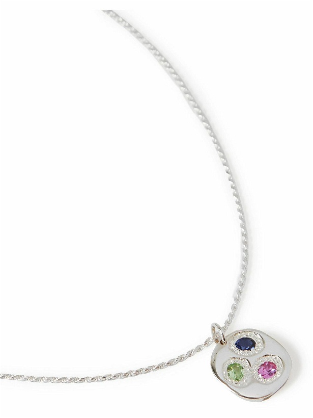 Photo: Bleue Burnham - Chloropast Sterling Silver Sapphire Pendant Necklace