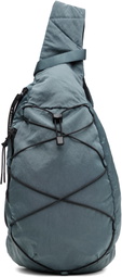 C.P. Company Blue Nylon B Crossbody Backpack