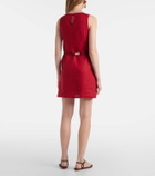 Faithfull Liu belted linen minidress