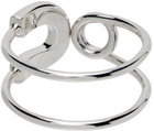 AMBUSH Silver Safety Pin Ring