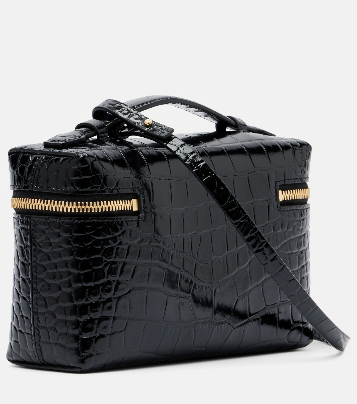 Victoria Beckham Vanity croc-effect leather vanity bag