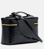 Victoria Beckham Vanity croc-effect leather vanity bag