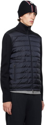 Moncler Navy Quilted Down Jacket