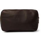 Bottega Veneta - Reversible Leather and Nylon Wash Bag - Brown