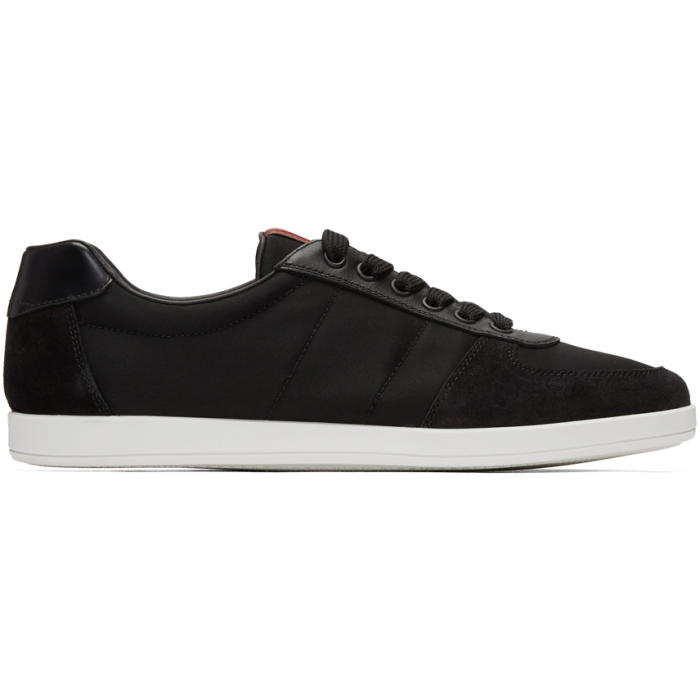 Photo: Prada Black Suede and Canvas Sneakers
