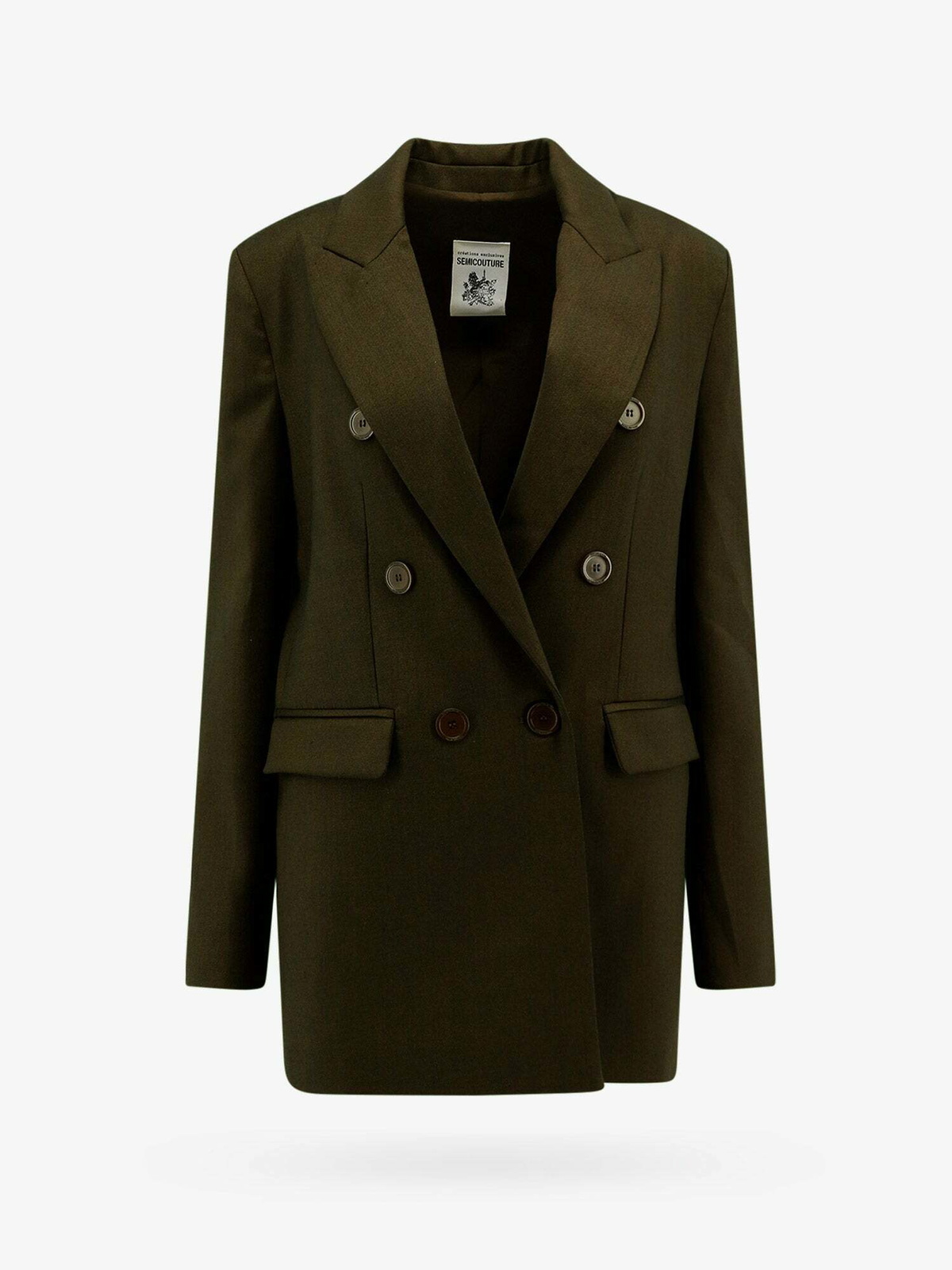 Semicouture Blazer Green Womens Semicouture