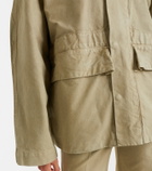 Victoria Beckham Hooded cotton canvas jacket
