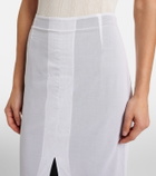 The Row Iphora layered cotton maxi skirt