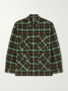 RRL - Checked Wool Overshirt - Green