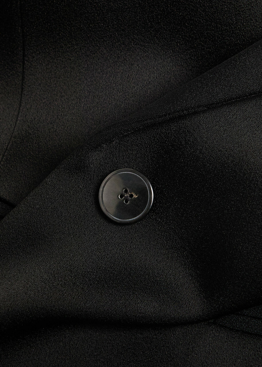 Forte_forte Satin Blazer Black