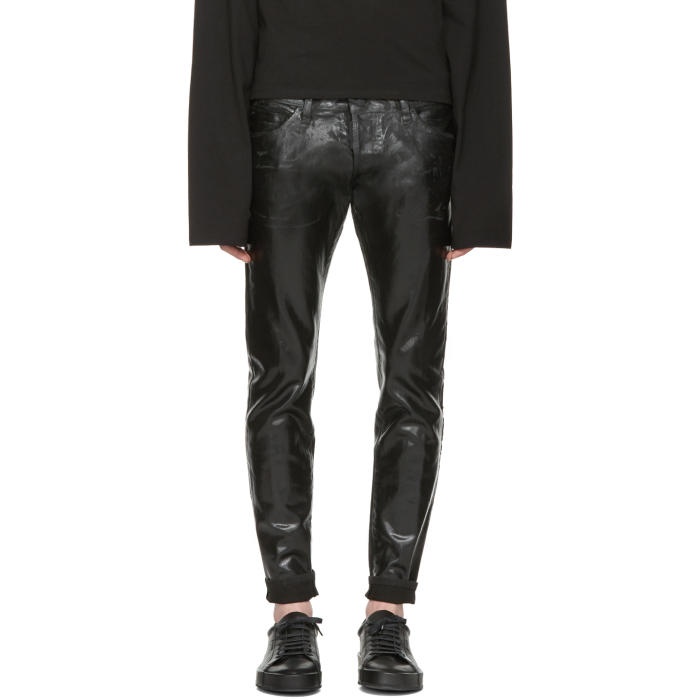 Photo: Dsquared2 Black Coated Clement Jeans