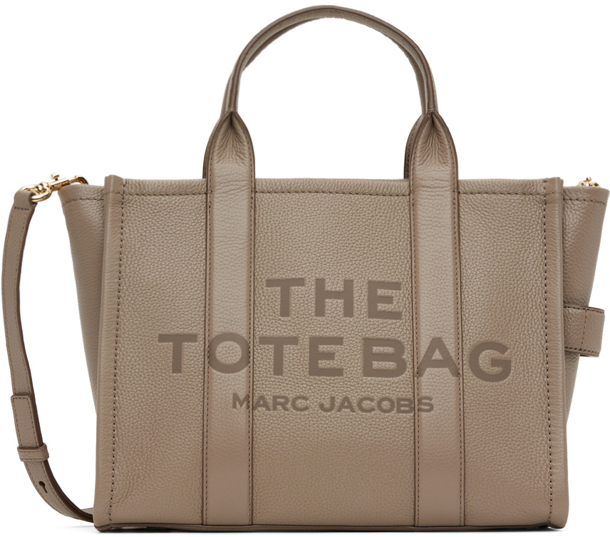 Marc Jacobs Gray 'The Leather Medium' Tote Marc Jacobs
