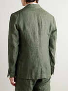 Sunspel - Unstructured Linen Suit Jacket - Green