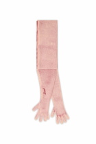Diesel Hybrid glove-scarf in two-tone wool - Gloves - Unisex - Pink