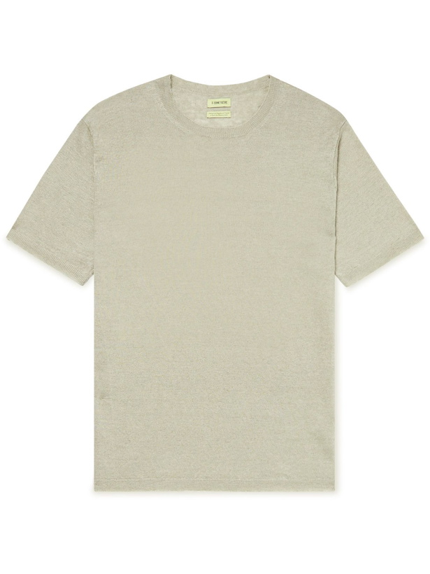 Photo: De Bonne Facture - Knitted Linen T-Shirt - Neutrals