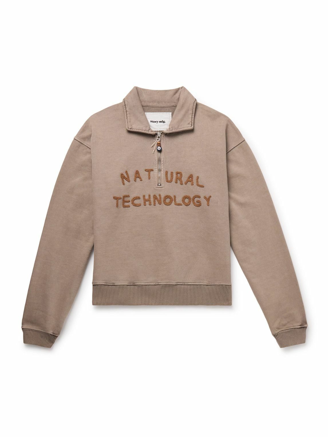 Story mfg. Brown Polite Pullover Sweatshirt Story Mfg.
