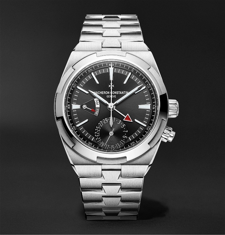 Photo: Vacheron Constantin - Overseas Automatic Dual Time 41mm Stainless Steel Watch, Ref. No. 7900V/110A-B546 - Black