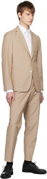 BOSS Beige Slim-Fit Suit