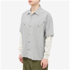 Flagstuff Men's Layerd Check Shirt in Grey