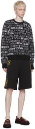 Versace Jeans Couture Black Cotton Sweater