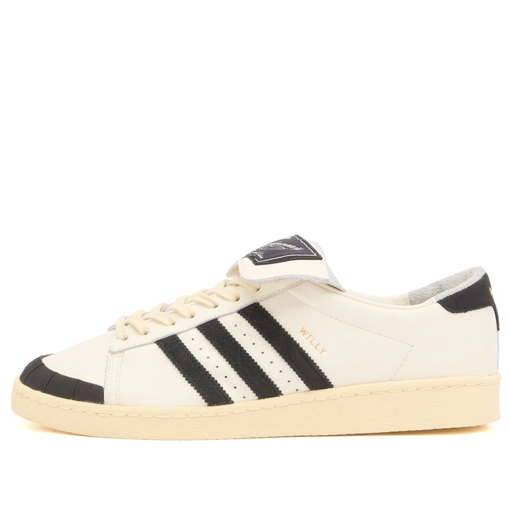 Photo: Adidas x Willy Chavarria Jabbar Low Sneaker in Off White/Core Black/Warm Vanilla