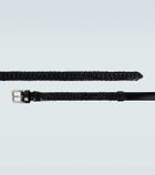 Dolce&Gabbana Braided leather belt