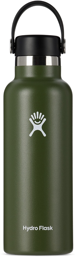 Photo: Hydro Flask Green Standard Mouth Bottle, 18 oz