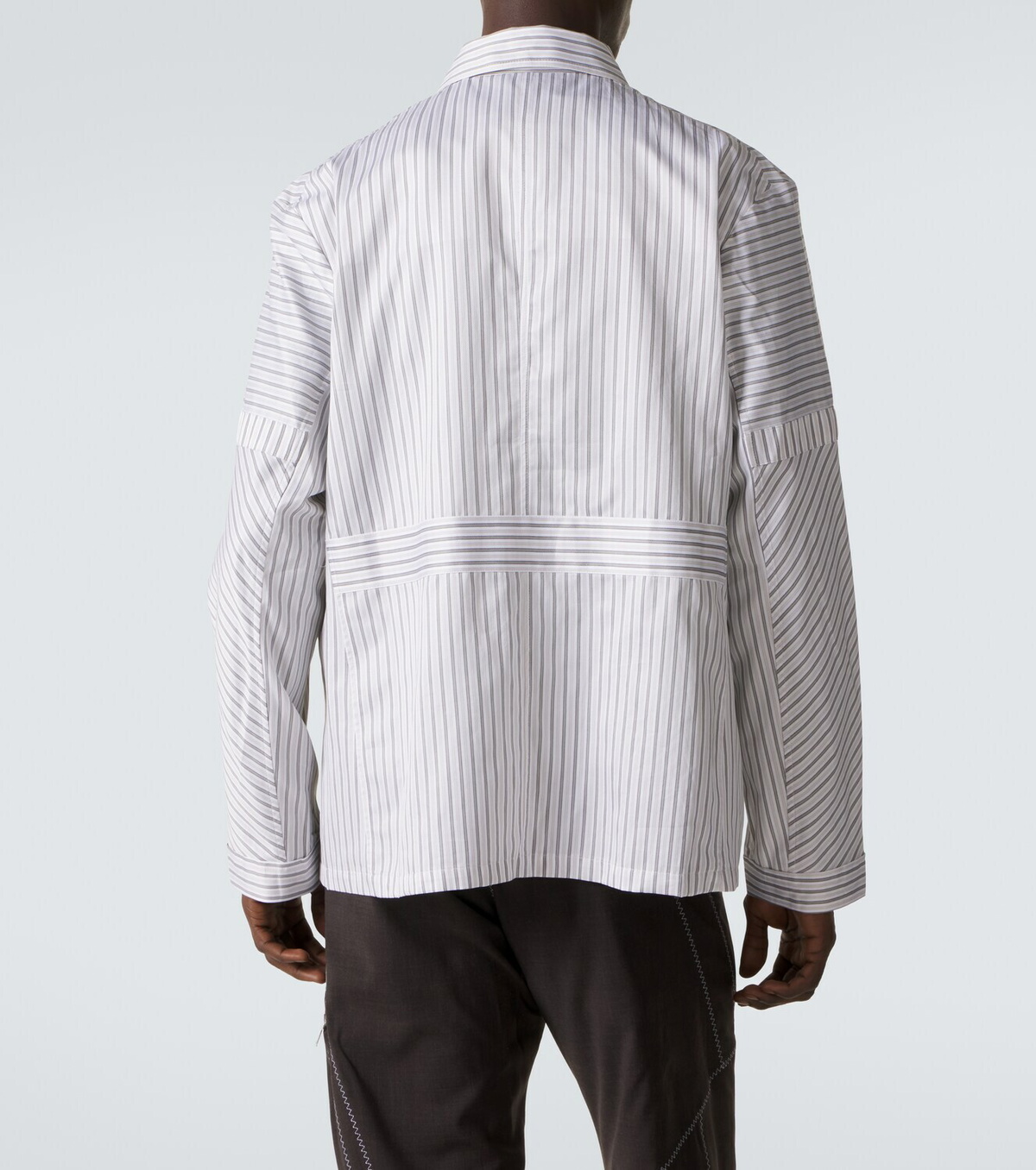 Kiko Kostadinov Kyan striped cotton poplin shirt