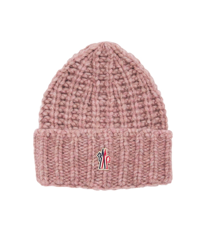 Photo: Moncler Grenoble Logo alpaca and wool-blend beanie