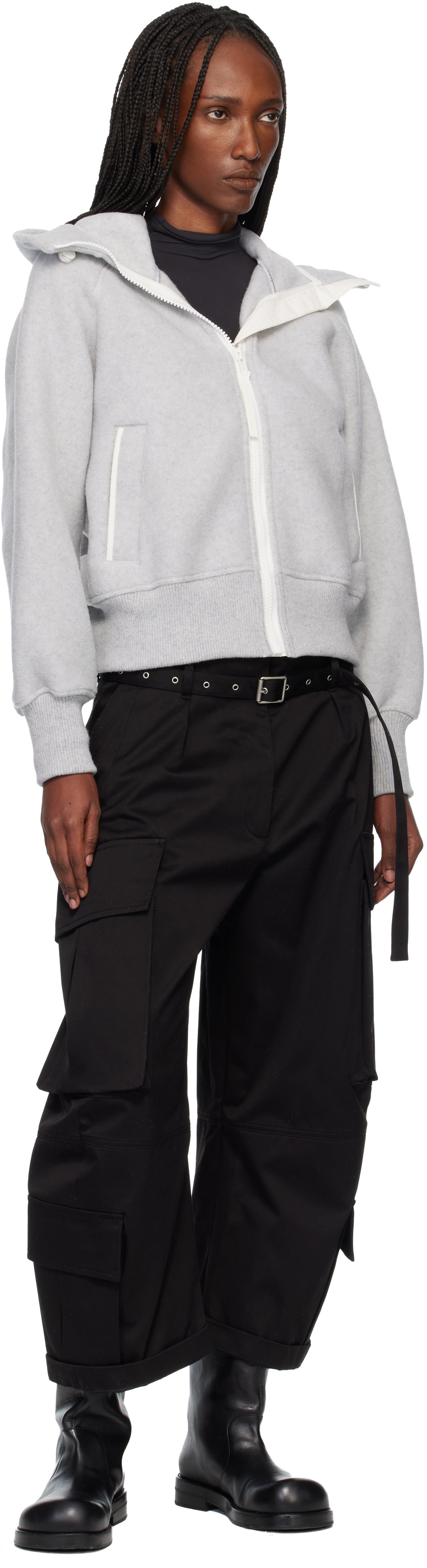Canada Goose Gray 'White Label' Chilliwack Bomber Jacket
