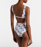 Agua by Agua Bendita Magenta floral bikini bottoms