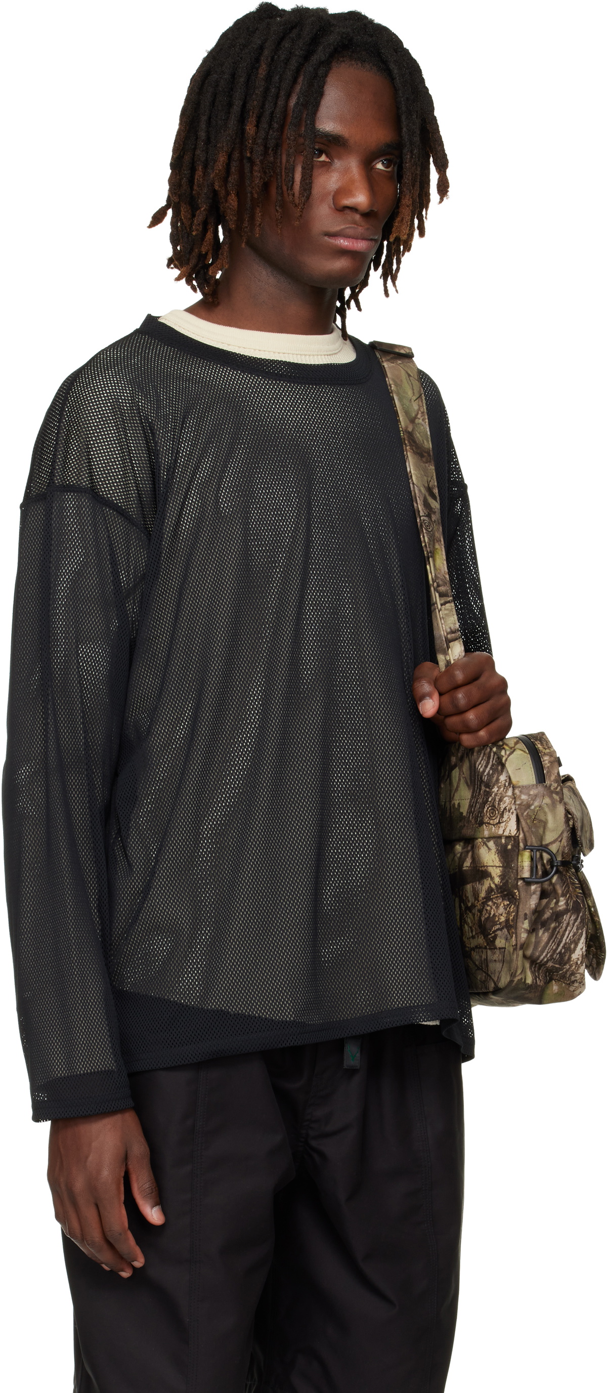 South2 West8 Black Crewneck T-shirt South2 West8